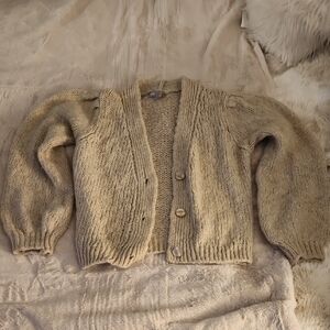 ASOS Beige Chunky Button-Up Cardigan